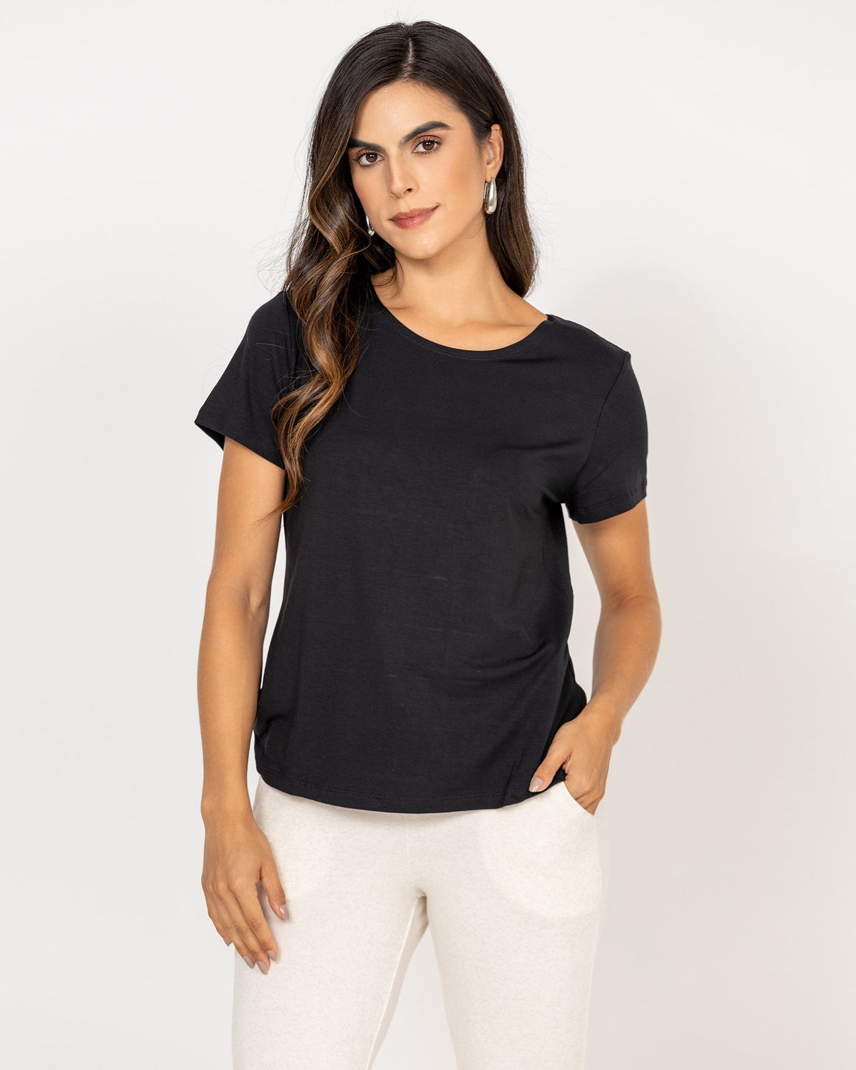 Blusa Feminina Viscolycra Preta