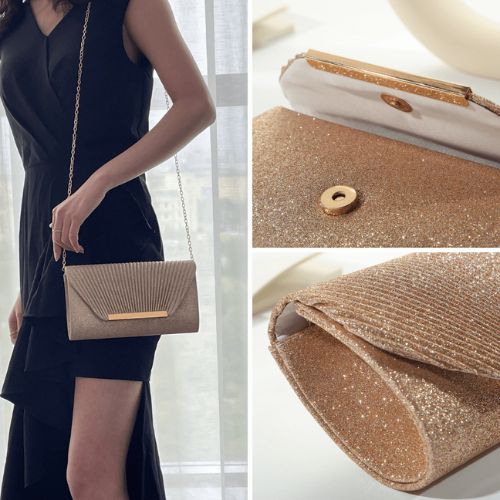 Bolsa Feminina Tiracolo de Luxo Brilhante