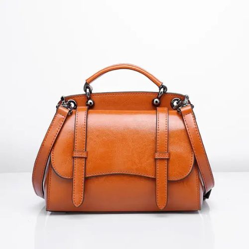 Bolsa de Mão Pequena de Couro