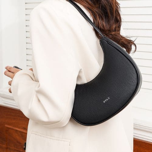 Bolsa de Ombro Feminina de Couro Casual